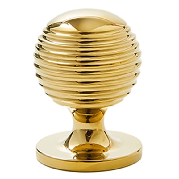 Suyin Queen Anne Reeded Door Knob Beehive Cabinet Knobs Solid Brass Material
