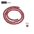 thumbnail image 2 of Unique Bargains 93 Pcs Perles en Pierre Naturelle 4 mm Perles Rondes en Pierre Précieuse pour Bricolage Bracelet Collier Fabrication de Bijoux Rouge Foncé, 2 of 4