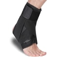 thumbnail image 1 of Lace Up Ankle Brace for Sprained Ankle, Adjustable Ankle Stabilizer for Men & Women, Figure 8 Ankle Support Brace for Volleyball, Basketball, Injury Recovery! (L), 1 of 4