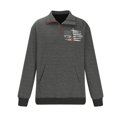 thumbnail image 3 of DPTALR Man Casual Patchwork Pullover Long Sleeve Stand Collar Zipper Blouse, 3 of 4