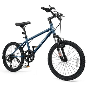 Costway 20 Inch Kids Mountain Bike for Boys Girls Aged 8+ Years Old with Suspension Fork Navy