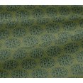 thumbnail image 5 of oneOone Cotton Poplin Fabric Leaves & Floral Block Print Fabric BTY 56 Inch Wide, 5 of 5