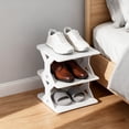 thumbnail image 4 of Shoe Storage Cabinet News Thickened and Widened Corner Simple Shoe Rack Small Size Easy To Install Detachable Washable Storage Shoe Cabinet Small Shoe Rack, 4 of 6