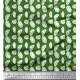 thumbnail image 1 of Soimoi Green Georgette Viscose Fabric Crystal Stone Geometric Print Sewing Fabric Yard 42 Inch Wide, 1 of 3