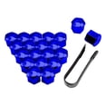 thumbnail image 2 of 20PCS/Set Car Wheel Nut Cap Exterior Decoration Replacement Auto Hub Screw Cover 17-21mm Anti-rust Automobile Nuts Rims Plating Blue 21mm, 2 of 6