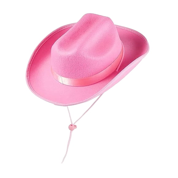 Yigetop Cowboy Hat Cowboy Hat Wide Brim Hats Hats for Fancy Dress Dress Up Party Cowgirl Hats Women Hot Pink One Size
