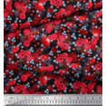 thumbnail image 2 of Soimoi Cotton Voile Fabric Raspberry,Strawberry & Cherry Fruits Print Sewing Fabric Yard 42 Inch Wide, 2 of 3