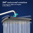 thumbnail image 4 of EGNMCR Bathroom Accessories Overhead Shower Pressurized Top Spray Shower Universal Adjustment Nozzle Strong Water Output Durability Beautiful Oversized Panel Pressurized Water Output shower head, 4 of 5