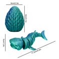 thumbnail image 3 of Birdeem Fish Tank Decorations, Fish Tank Decoration, Sharks Ornament Fish Tank Coffee Table Ornament All Joint Movable Standing Small Gift, Shark Tank Products, 3 of 5
