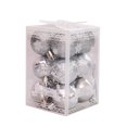 thumbnail image 1 of Becaristey 12pcs/set Easy To And Enought Quantity Glitter Baubles For Home Decor Wide Application Plastic silver 1Set, 1 of 6