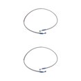 thumbnail image 2 of VONKY Motorcycle Brake Oil Hose Line Pipe Fitting Stainless Braided Steel Silver 120cm 2Set, 2 of 6