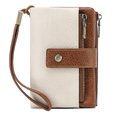 thumbnail image 1 of JFHHQ Men's Korean Style Vertical PU Leather Wallet Slim Bifold with Double Loose and Multiple Functional Card Slots One Size White, 1 of 7