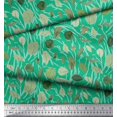 thumbnail image 2 of Soimoi Green Velvet Fabric Cabbage Leaves Fabric Prints By Yard 60 Inch Wide, 2 of 3