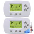 thumbnail image 5 of 2-Pack Honeywell TH6220 FocusPro 6000 5-1-1 Programmable Heat Pump Thermostat + LCD Cleaner, 5 of 5