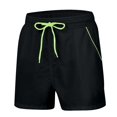 thumbnail image 3 of Men's Slim Swim Shorts with Zipper Pockets Quick Dry Swimsuit Sports Swim Trunks, 3 of 4