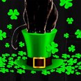 thumbnail image 3 of Birdeem Mode de la Saint-Patrick pour Femmes, Col en V, Décontracté, Manches Courtes, Imprimé, Poches, Hauts Blouse pour Dames, 3 of 4