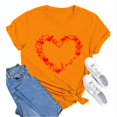thumbnail image 2 of T-Shirts de la Saint-Valentin pour Femmes, T-Shirts Graphiques Cœur d'Amour, T-Shirts Graphiques Mignons pour Adolescentes, T-Shirts Décontractés Imprimés pour la Saint-Valentin, T-Shirt Col Rond Imprimé, Chandail pour Femmes, 2 of 8