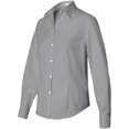 thumbnail image 2 of Van Heusen Chemise Oxford Sans Repassage pour Femmes, m, Gris Français, 2 of 3