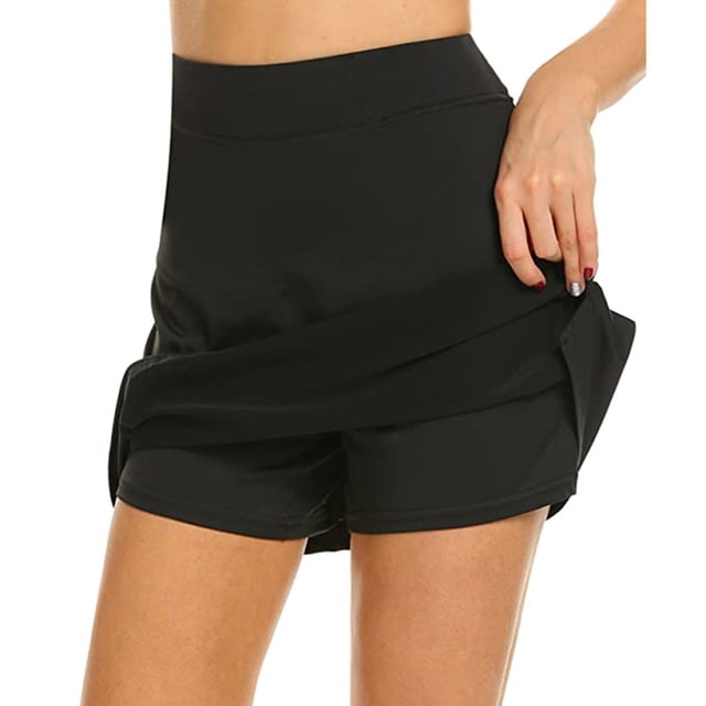 Mefallenssiah Jupe-Short de Performance Active pour Femme Jupe Légère pour Course Tennis Sport