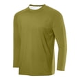 thumbnail image 1 of LOVZFMLL Men's Shirts, Solid Essential Crew Neck T-Shirts, Casual Everyday Versatile for Layering, Relaxed Fit Fall Clothes, 1 of 2