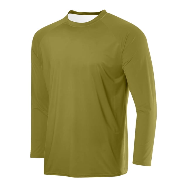 LOVZFMLL Men's Shirts, Solid Essential Crew Neck T-Shirts, Casual Everyday Versatile for Layering, Relaxed Fit Fall Clothes