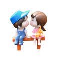 thumbnail image 2 of Essen 3Pcs/Set Lovers Chair Miniature Landscape DIY Ornament Garden Dollhouse Decor, 2 of 7