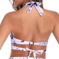 thumbnail image 4 of Birdeem Haut de Bikini Dos Nu à Col Licou pour Femmes, Mode Polyvalente Aguichant à Imprimé, 4 of 12