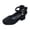 Noir, variante sur Sandales à la Mode pour Filles, Design Élégant à Talon Haut Épais avec Nœud pour Jeunes Filles Tendance, Chaussures Confortables pour le Quotidien