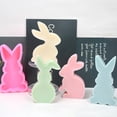thumbnail image 4 of AKEGAMN Cute Rabbit Scented Candle Silicone DIY Plaster Animal Ornament Scented Wax Valentine's Day Scented Wax Making, 4 of 7
