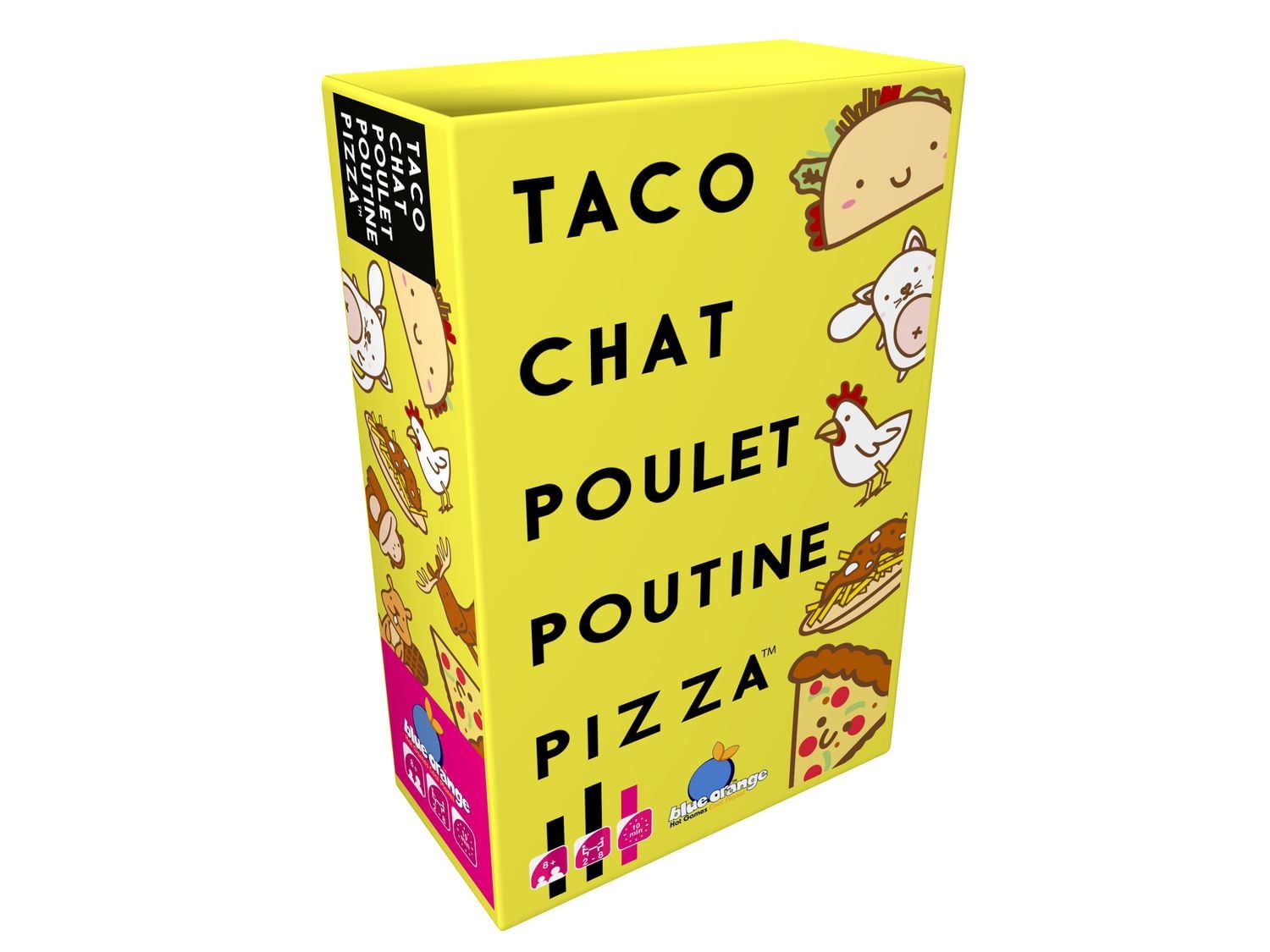 Jeu de cartes Taco Cat Goat Cheese Pizza, jeu de cartes amusant de Blue Orange ! Âges 8+, 10 à 15 minutes par partie, 2 à 8 joueurs.