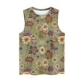 thumbnail image 3 of Snorda Débardeurs pour Femmes Grande Taille Débardeur Décontracté à Imprimé Floral Sans Manches à Encolure Ronde Blouse P-5TG, 3 of 3