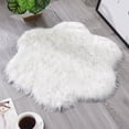 thumbnail image 2 of Faux Wool Sheepskin Rug 2x3 Feet Non-Slip Backing Area Carpet Mat for Bedroom Living Room Nursery - Soft Plush Home Decor Floor Mats, 2 of 2