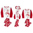 thumbnail image 1 of Family Christmas Elk Pattern Round Neck Long Sleeves Pajamas Trousers, 1 of 8