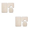 thumbnail image 1 of Decodeary 3pcs/set Absorbent Bath Rug Set Bathroom Dry And Fresh Easy To Install Anti-slip Polyester Non-Slip Chenille Bath Rug PJ210611-B001 2Set, 1 of 6