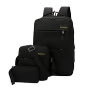 Rbaofujie School Backpack for Teens Travel Laptop Backpack Large Women's Men's Travel Backpack 17 In Business Backpack with Crossbody and Coin Purse College Bag Three Piece Toddler Backpack