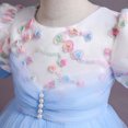 thumbnail image 4 of Robes de Princesse pour Filles Robes pour Enfants Filles Robe de Princesse Sans Manches Robe en Maille Fleur Robes pour Petites Filles Robes Fleuries pour Filles, 4 of 9