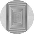 thumbnail image 1 of Ahgly Company Tapis de Zone Rond d'Intérieur Lavable à la Machine, Style Transitionnel, Gris Canon, 6 Pieds Rond, 1 of 7