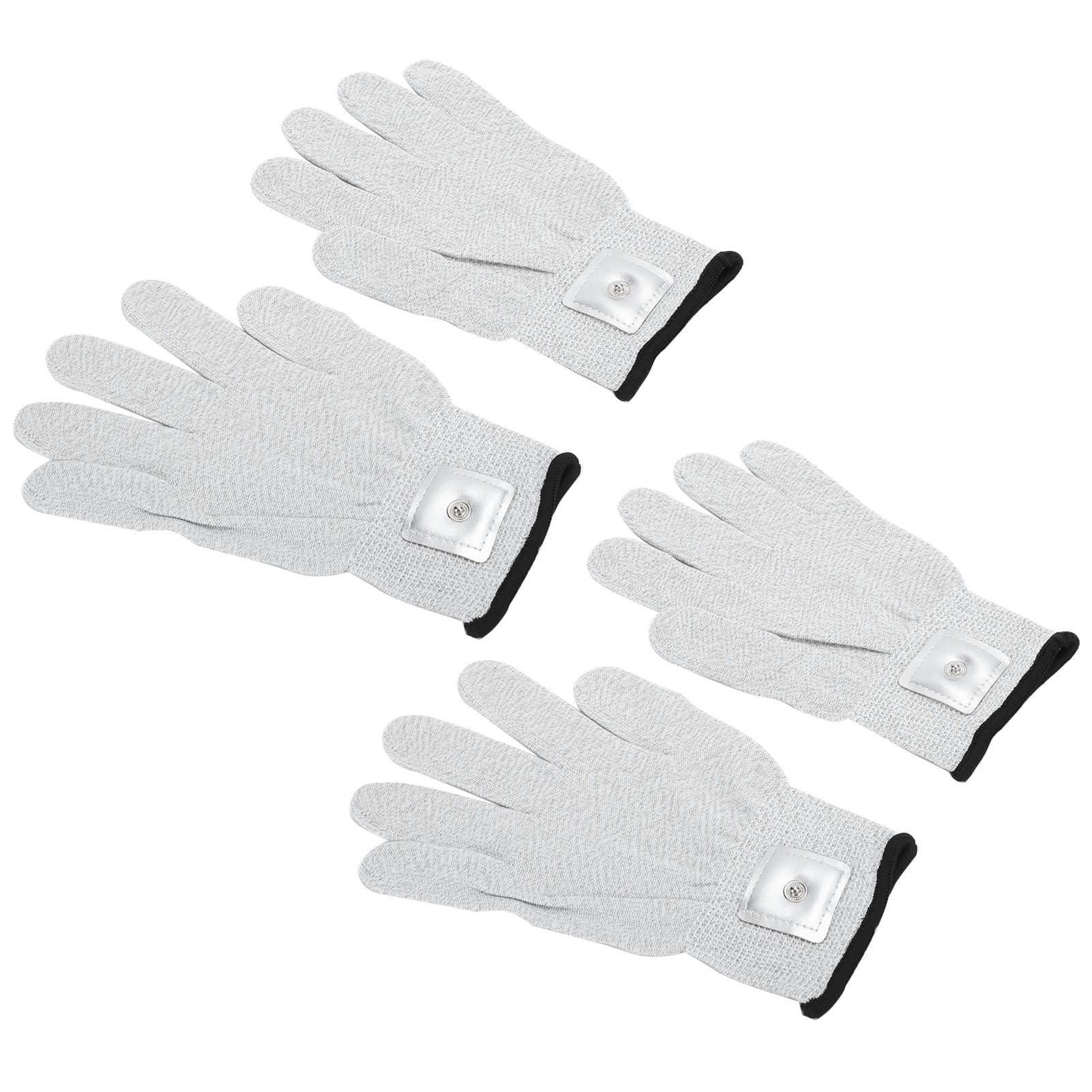 Conductive Electrode Glove, Multipurpose Improve Blood Circulation Absorbent Electrode Glove 2 Pairs Breathable  For TENS Machine