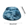 thumbnail image 3 of Hxlamzoo Fluffy Oval Area Rug, Soft Tie Dye Rug, Shaggy Colorful Rug, for Bedroom, Living Room, Teen Dorm, Baby Nursery, 11 Colors & 3 Sizes, 3 of 6