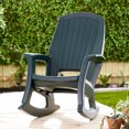 thumbnail image 4 of Semco Plastics Rockaway Fauteuil Berçant d'Extérieur Robuste Toutes Saisons, Vert, 4 of 6
