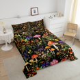 thumbnail image 4 of Erosebridal Ensembles de Couettes Florales Colorées Format Simple, Couettes et Duvets Botaniques de Jungle, Décor de Style Bohémien, Réversible, 4 of 8