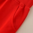 thumbnail image 4 of WEIYLL Boys Pants Solid Color Tracksuit With Bunched Feet Mid Sized Hoodie Red size 6-7 Years, 4 of 9
