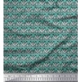 thumbnail image 2 of Soimoi Poly Crepe Fabric Dot,Swirl & Floral Block Decor Fabric Printed Yard 42 Inch Wide, 2 of 2