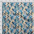 thumbnail image 4 of oneOone Polyester Spandex Teal Blue Fabric Geometric Craft Projects Decor Fabric Printed By The Yard 56 Inch Wide-GW, 4 of 5