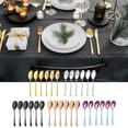thumbnail image 2 of Wweixi 6pieces Lightweight And Portable Stainless Steel Set For Easy Dining On Go Stainless Steel Spoons Easy To Clean black 1Set, 2 of 6