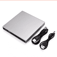 thumbnail image 3 of maskred Plastic PC CD Writer Portable USB Interface Indoor Outdoor Household DVD Driver Noise Cancelling Notebook Computer Player Silver, 3 of 6