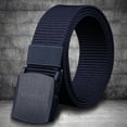 thumbnail image 3 of AMERTEER Men Belt Nylon Belt Webbing Canvas Outdoor Web Belt with Plastic Buckle, 3 of 7