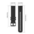 thumbnail image 4 of Hearth & Gear 【20mm】carbons Fiber Pattern Silicone Watch Strap Accessories For BoNeng Polar And Polar Pro Sports Watch Watch with Timer And Stopwatch Men Watch Set Wr309le Watch Pro 1 Smart Watch Mens, 4 of 7