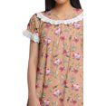thumbnail image 2 of Moomaya Chemise de Nuit en Coton Imprimée pour Femmes à Manches Courtes, 2 of 5