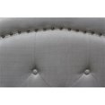 thumbnail image 3 of Best Master Furniture YY131 Grey EK Bed Myrick Lit Plateforme Très Grand Rembourré Capitonné, Gris, 3 of 3